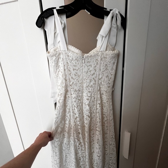 Jonathan Simkhai Lace Bustier Midi Dress Size 6 - Picture 12 of 15